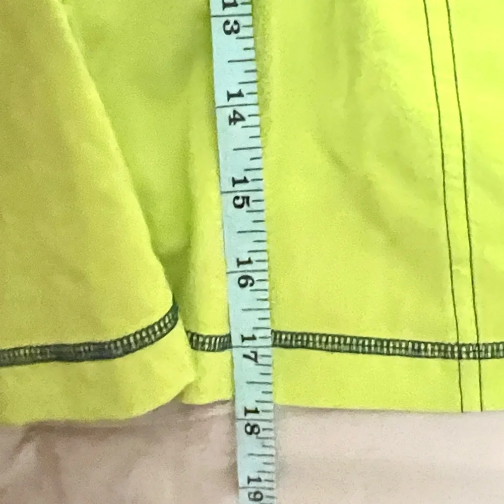 Title Nine, Neon Chartreuse Golf Tennis Skort Stretch Athletic Skirt SIZE Large